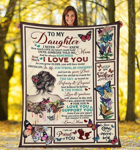 Personalized Love Letter Blanket to Dear Daughter from Mom