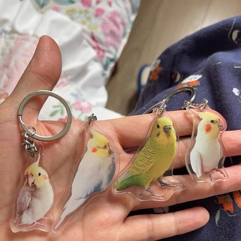 Gepersonaliseerde acryl foto sleutelhanger cadeau voor schattige huisdieren