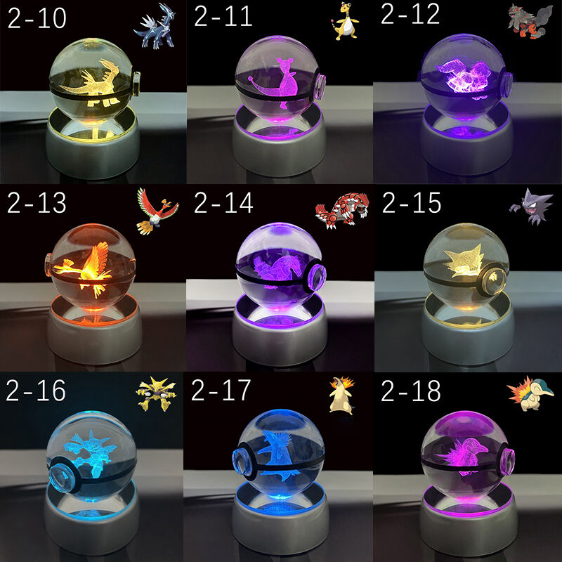 3D Crystal Ball Night Light Cute Animals Pattern Precious Gift for Friend