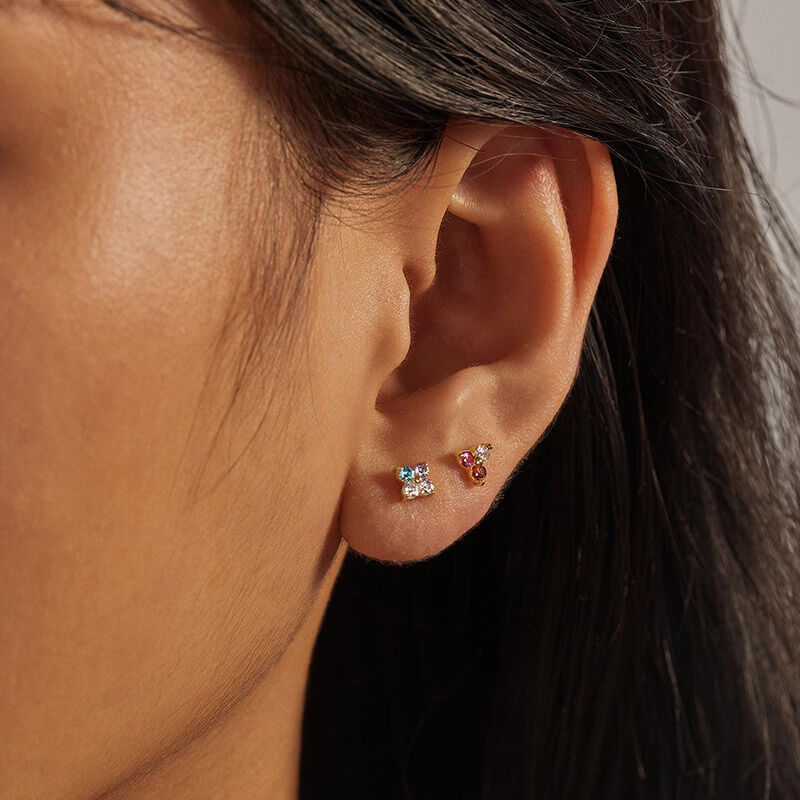 Personalized Birthstone Earrings Exquisite Birthday Gift