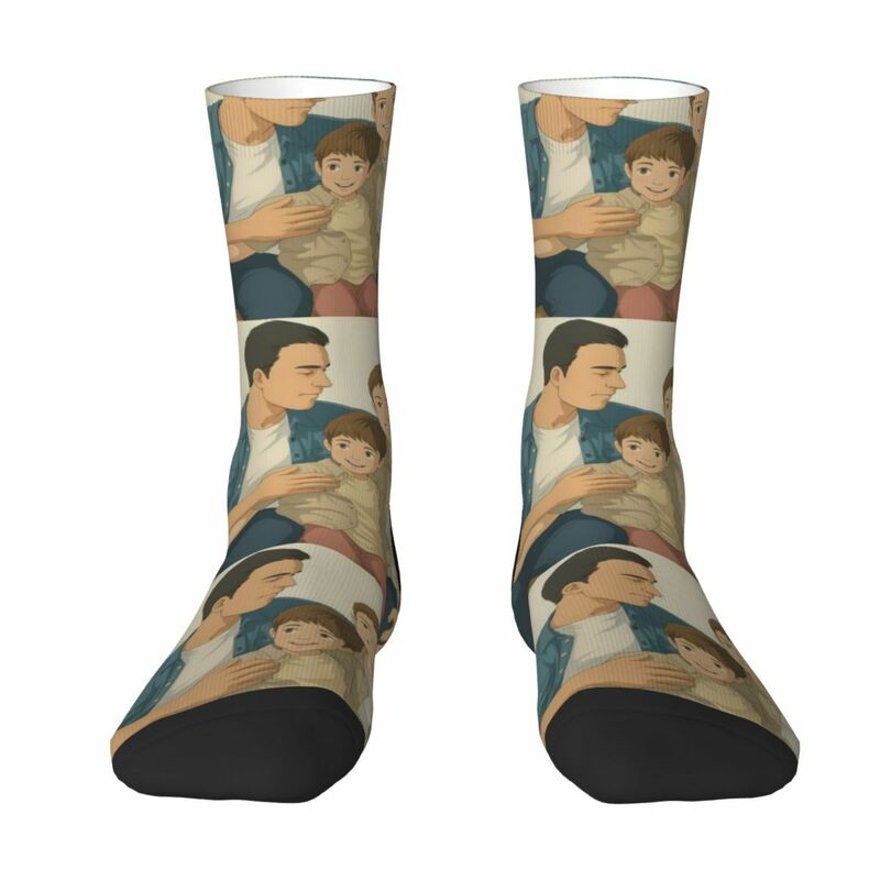 Custom Retro Photo Socks for Father and Son Photo Father's Day Gift for Dad