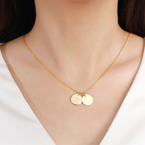 "Love at First Sight" Personalized Disc Necklace