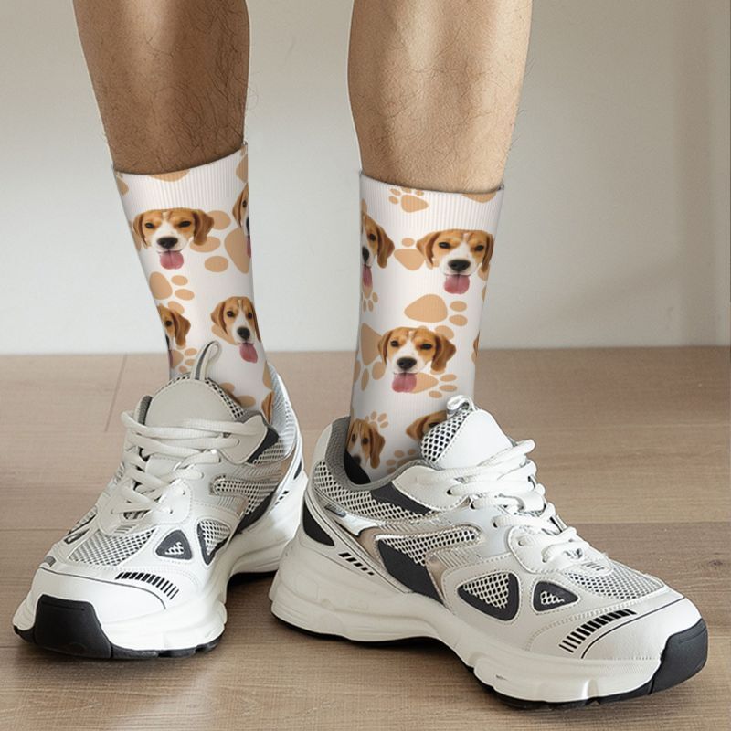 Personalisierte Socken mit 3D-Digitaldruck für Hundepfoten