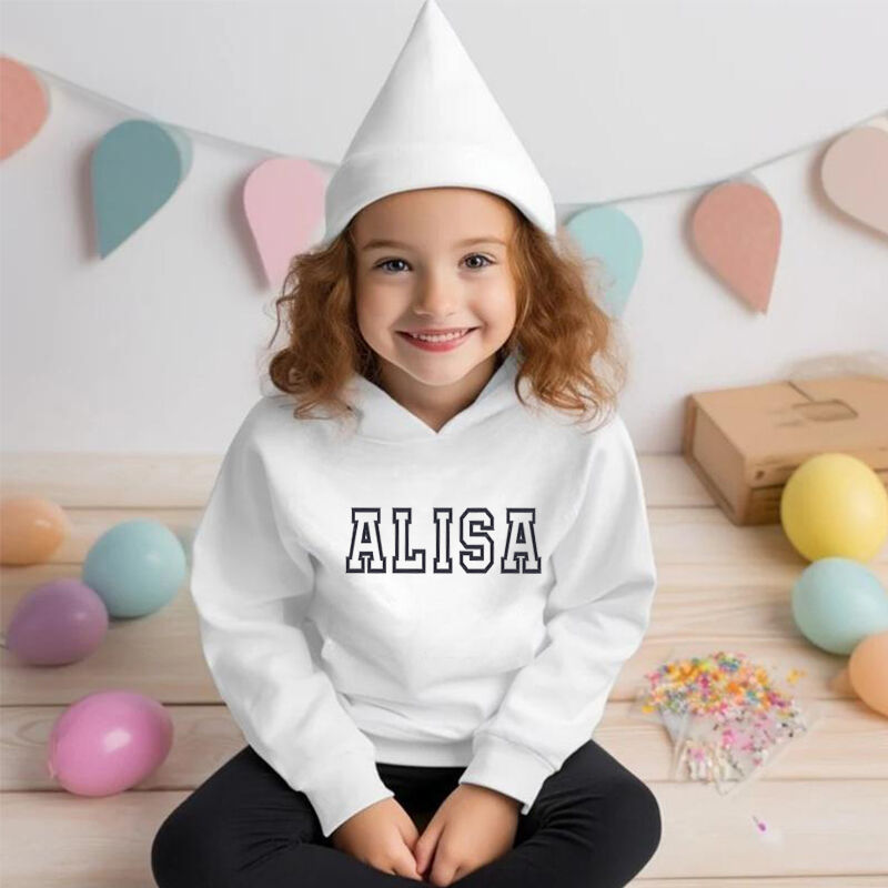 Personalisierte Kinder bestickt Hoodies Individuelles Name Geschenke für Kinder