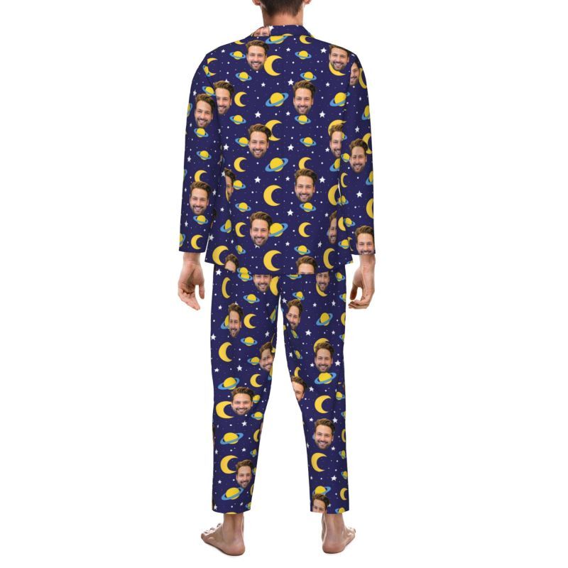 Personalisierte Pyjamas Foto benutzerdefinierte Deep Universe Planet Pattern Design Kreatives Geschenk für die Familie