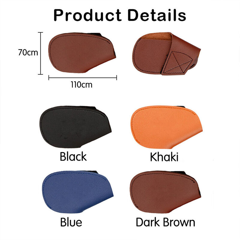 Custom Leather Golf Club Cover PU Protective Cover Waterproof Iron Head Covers for Golfers