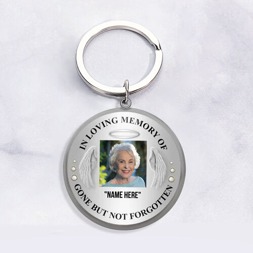 Personalized Photo Memorial Keychain