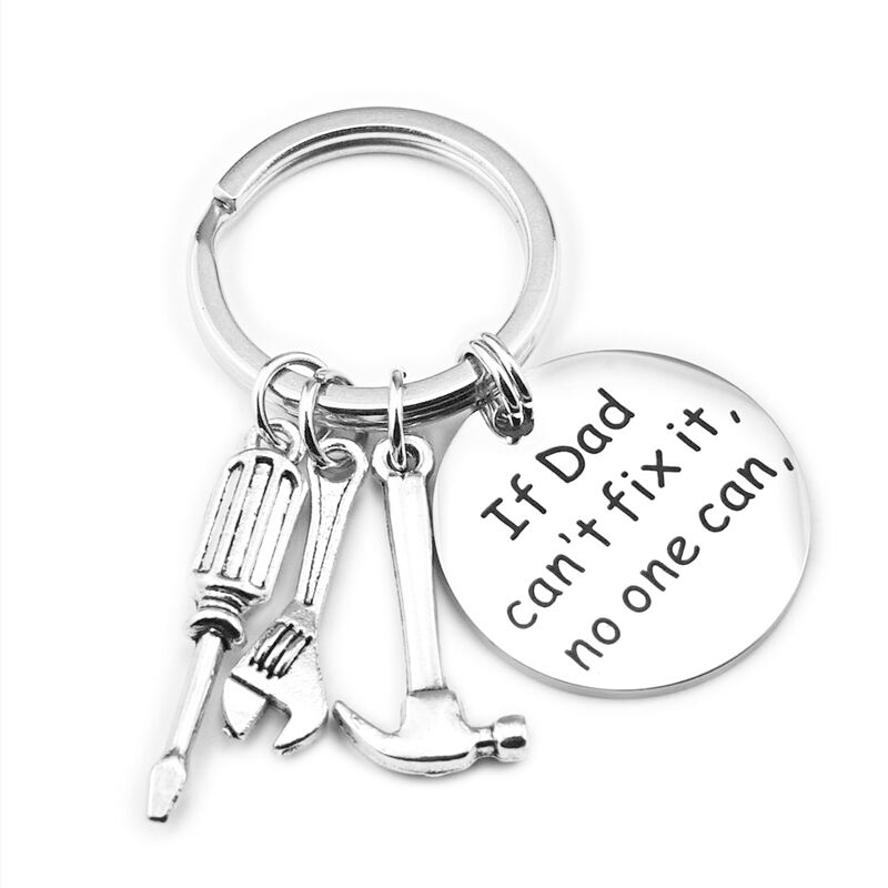 "Papas Geschenk" Personalisierter Schlüsselanhänger mit Wunschgravur
