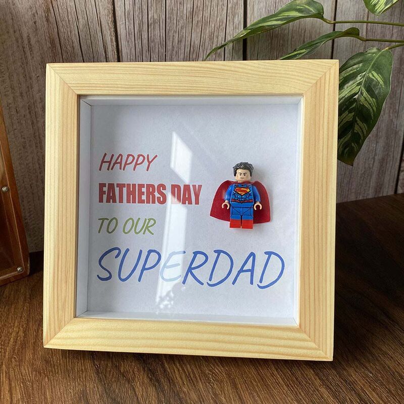 "Happy Fathers Day To Our Superhero" Personalised Frame