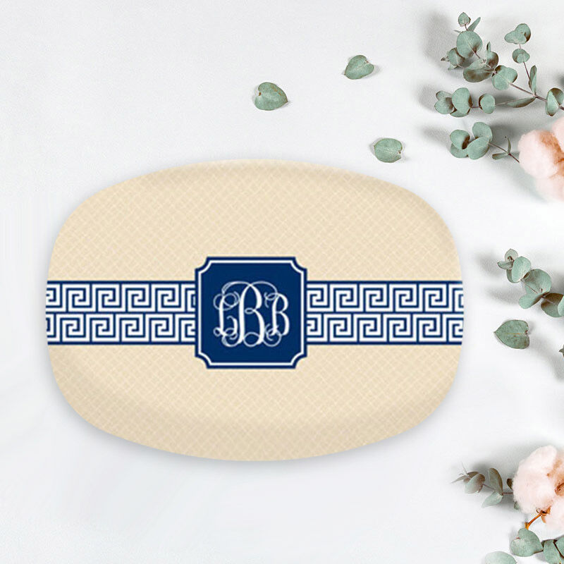 Personalized Text Plate Initial Gift for Grandfather