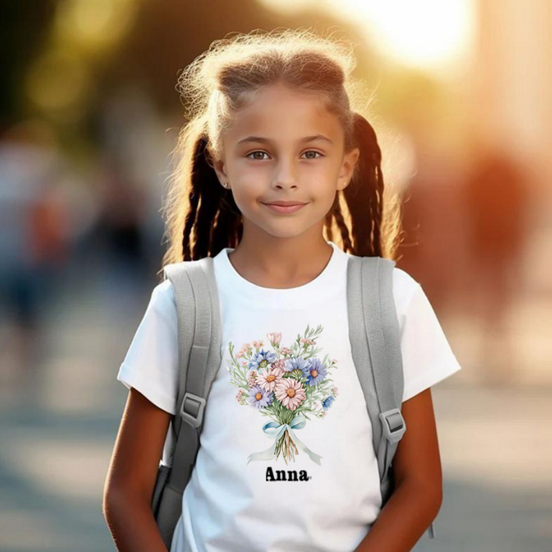 Personalized Children T-Shirts Custom Birthday Paintings Cute Birthday Gifts For Kids