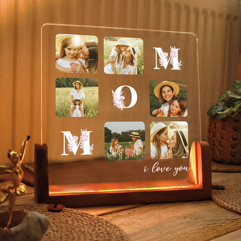 Veilleuse personnalisée avec photo Cadeau magnifique pour maman