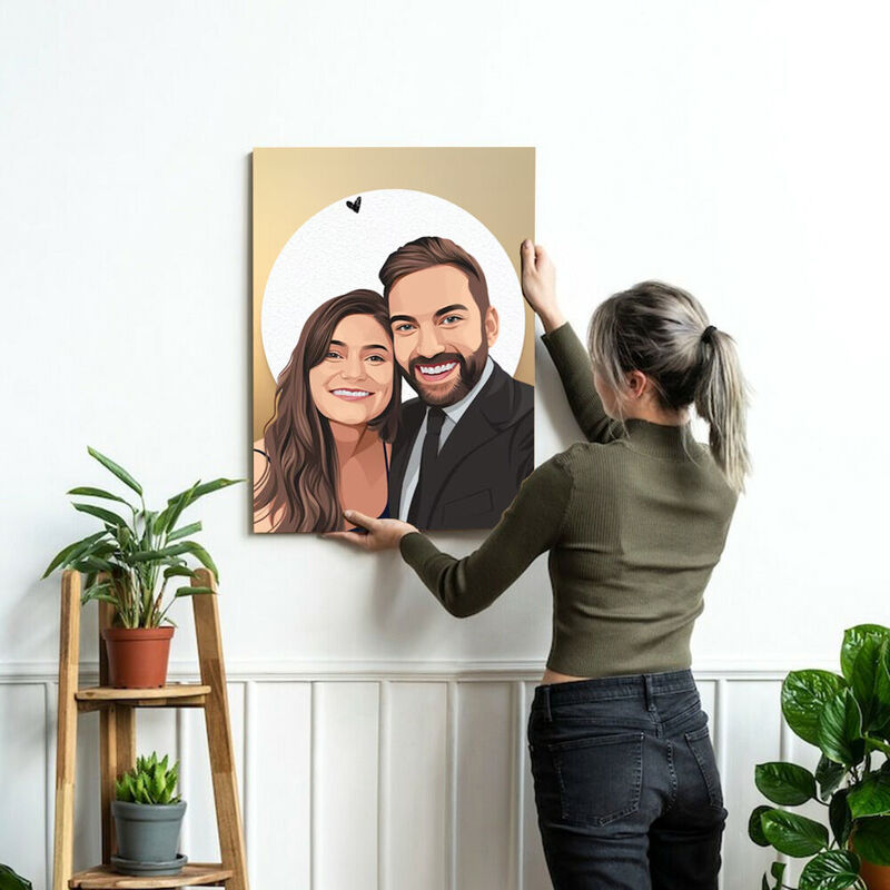 Personalized Picture Canvas Wall Art Unique Style Gift for Family