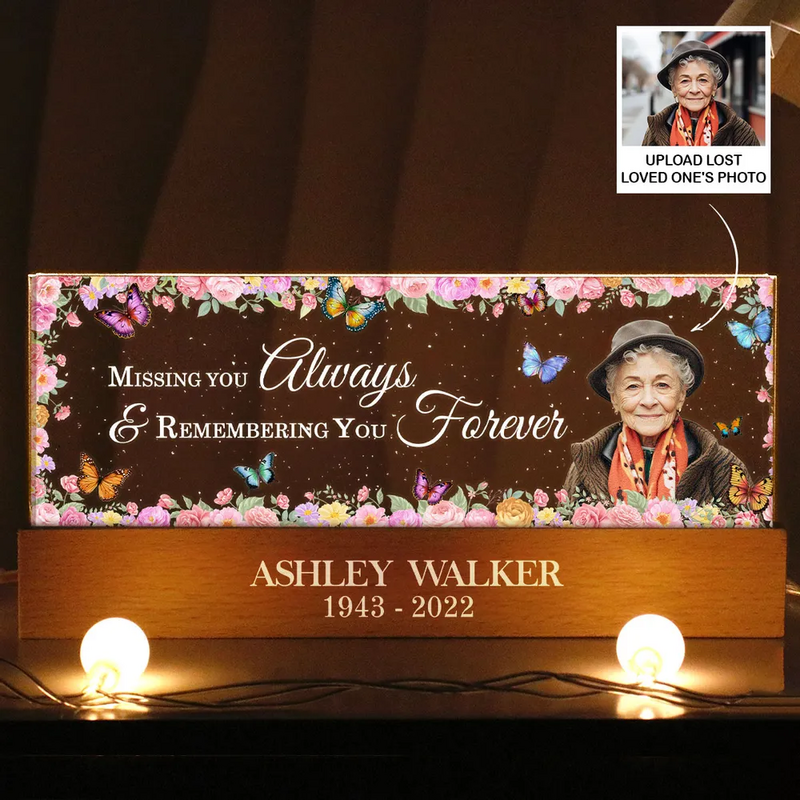 Personalized Led Lights Custom Photo Memorial Gifts For Loved Ones
