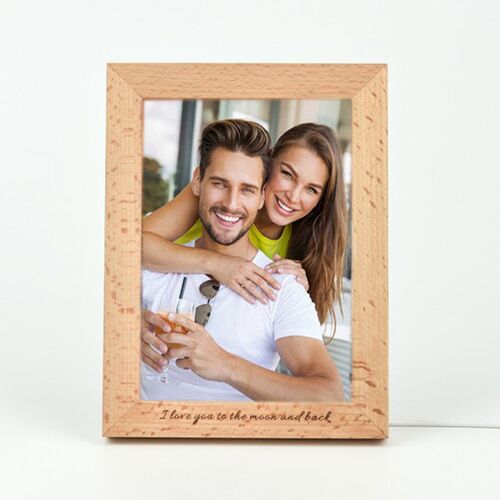 Lampe à photos avec cadre en bois Personnalisé - Mon amour - Cadeau pour l'amoureux
