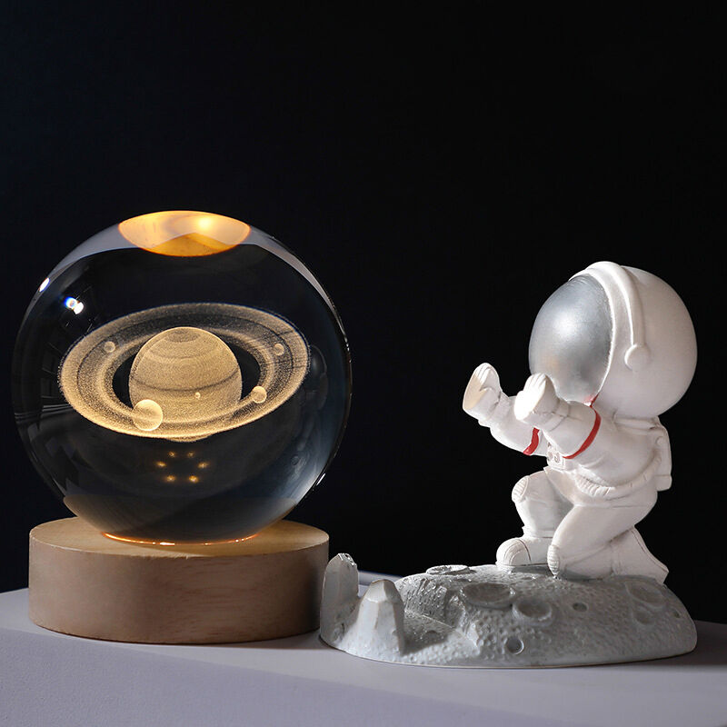 3D Carved Crystal Ball Night Light Best Gift for Friends