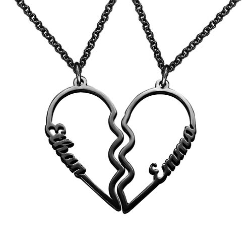 "Steck dich in mein Herz" Herzform Halskette für Paare