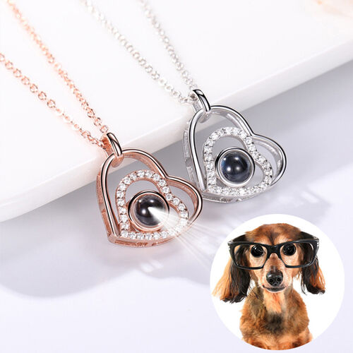 Personalized Photo Projection Necklace- To Pet-Warm Heart