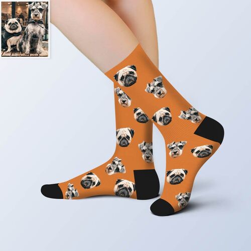 Personalized Cute Pets Picture Socks for Kids/Pet Lover