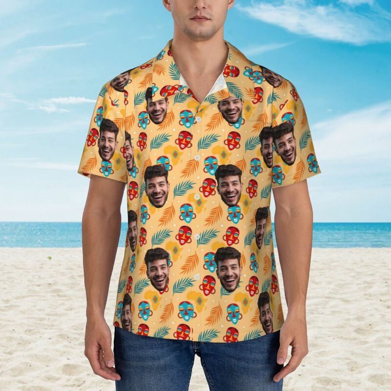 Camisa Personalizada Estilo Tropical Hojas Unisex Regalo para Amigos