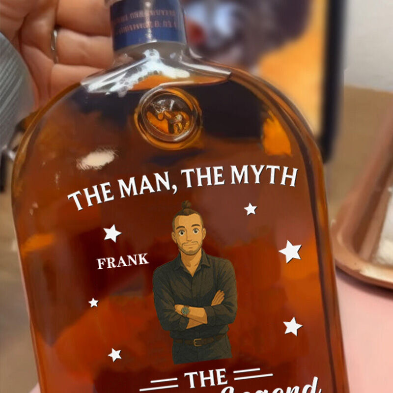 Bouteille de whisky personnalisée avec photo Cadeau spécial pour lui