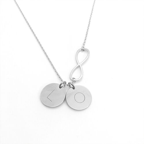 "Blessing Forever" Engraved Necklace With Infinity Design