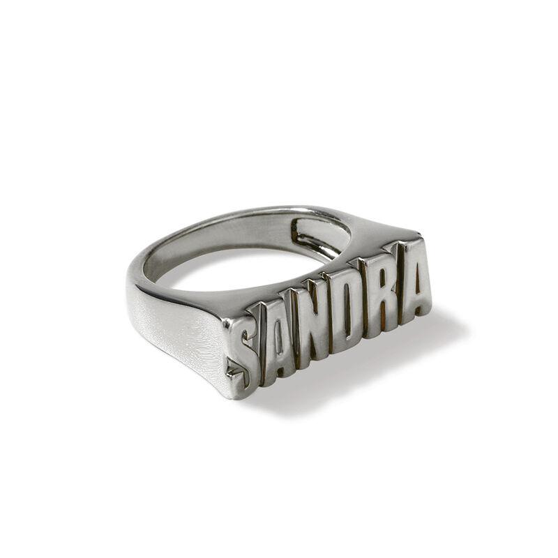 "Look Into My Eyes" Personalized Engraving Ring