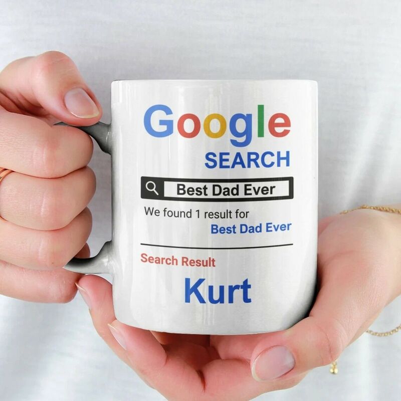 Personalized Search for the "Best Dad Ever"Custom Name Mug