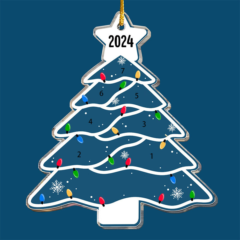 Personalisierter Weihnachtsschmuck Personalisierte Namen Süße Geschenke für die Familie