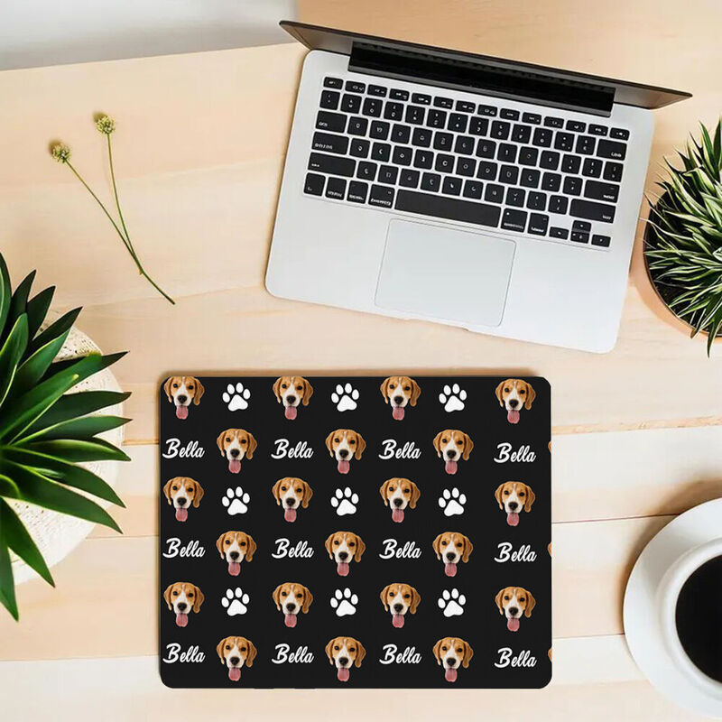 Personalisiertes Bild Mauspad mit individuellem Namen Wertvolles Geschenk für Tierliebhaber