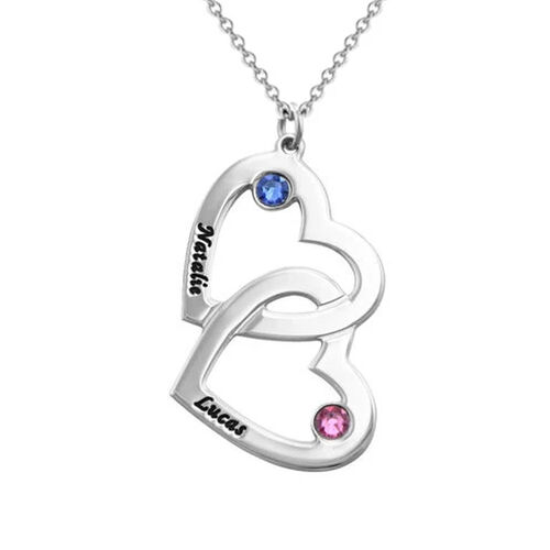 "Ein Traum von Dir" Halskette in Herzform für Paare