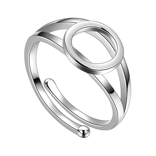 Personalized Initial Letter Open Ring