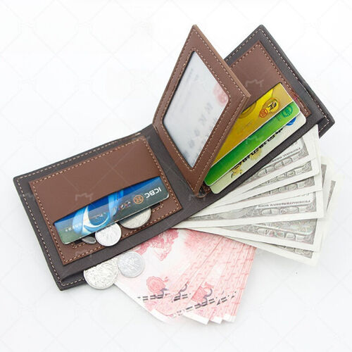 Personalized Matte Men's Wallet Custom Holding Hands Pattern Heartwarming Gift