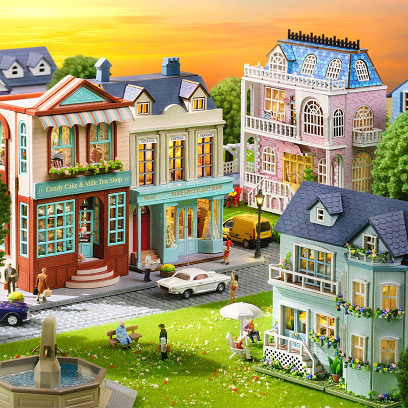 DIY Miniaturowy dom Zabawne prezenty dla miłośników rękodzieła