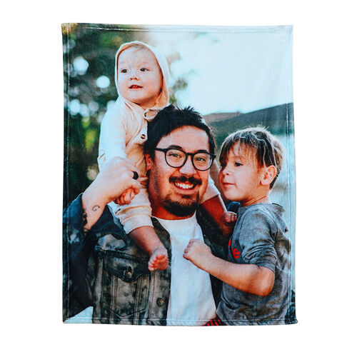 Coperta fotografica personalizzata regalo unico