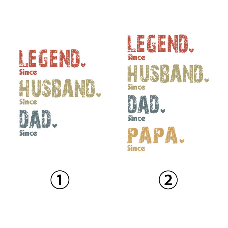 Personalized Tank Top Legend Husband Dad and Papa Custom Date Design Creative Gift for Him