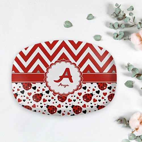 Custom Name Plate Ladybugs Pattern Funny Gift for Christmas