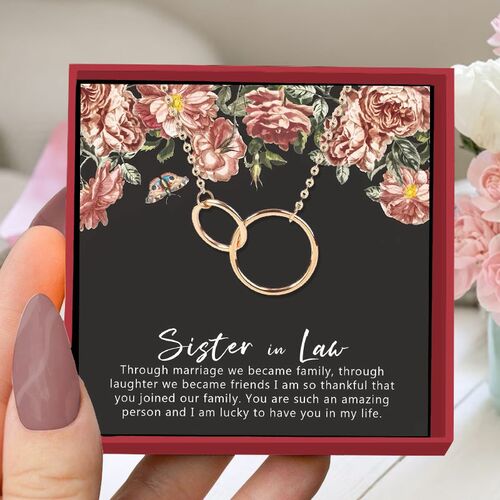 Gift for Sister In Law "You Are Such An Amazing Person And I Am Lucky To Have You In My Life" Necklace