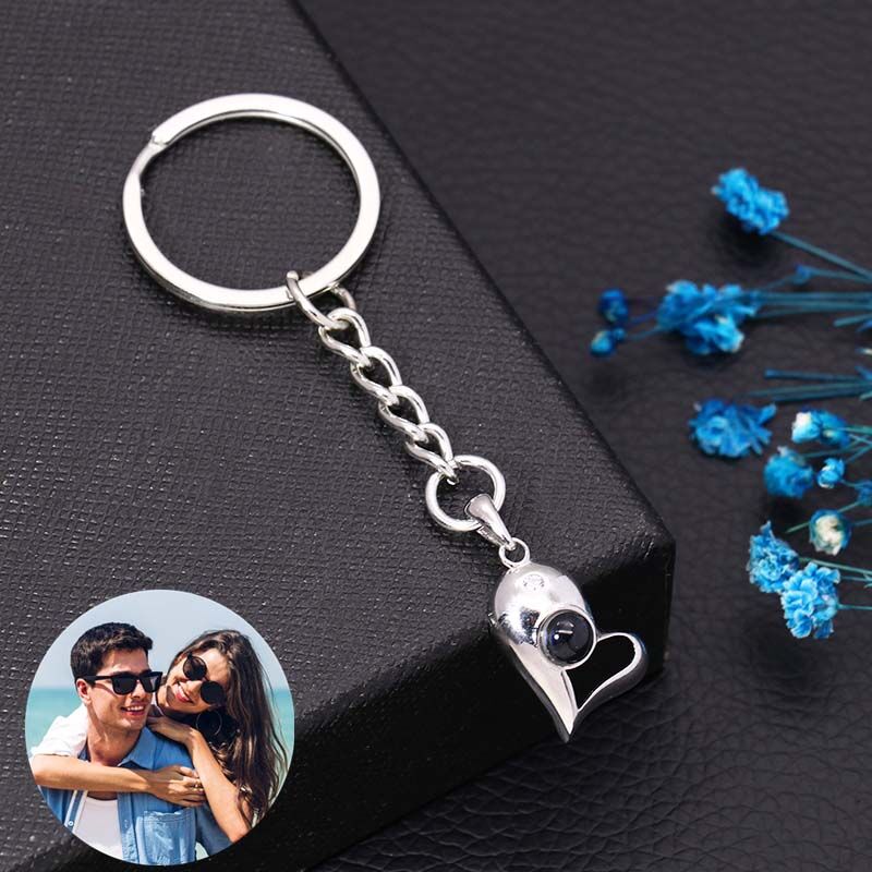 Personalized Photo Projection Keychain-For Him