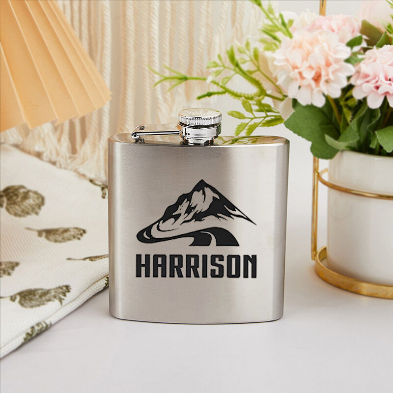 Personalized Name Wine Pot with The Hills Pattern Funny Gift for Him