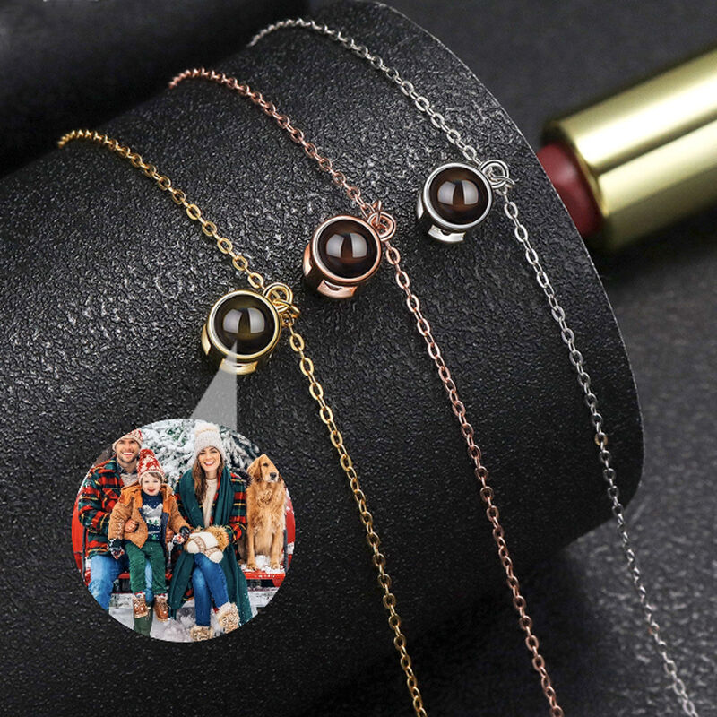 Personalized Projection Picture Bracelet Simple Christmas Gift For Girls