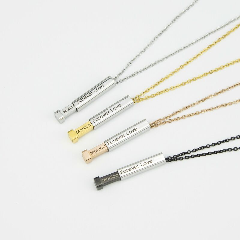 ネーム メッセージ 刻印 ネックレス オーダーメイド