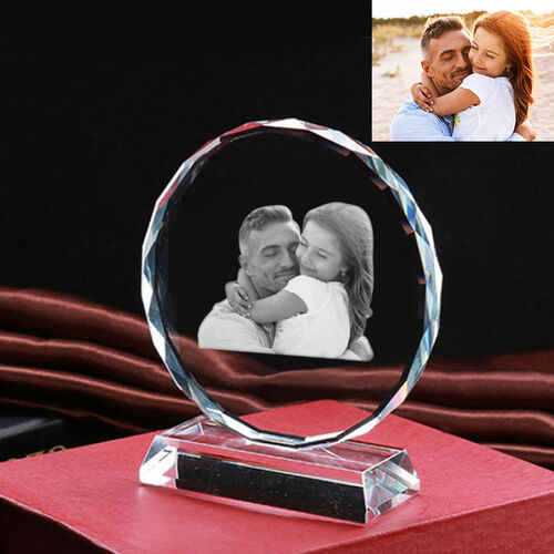 Personalized Glass Ball Laser Engraved Photo Frame