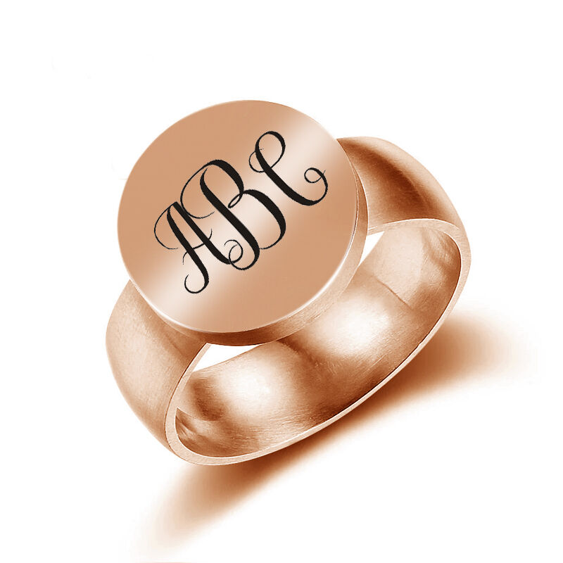 "Remember You" Personalized Monogram Ring