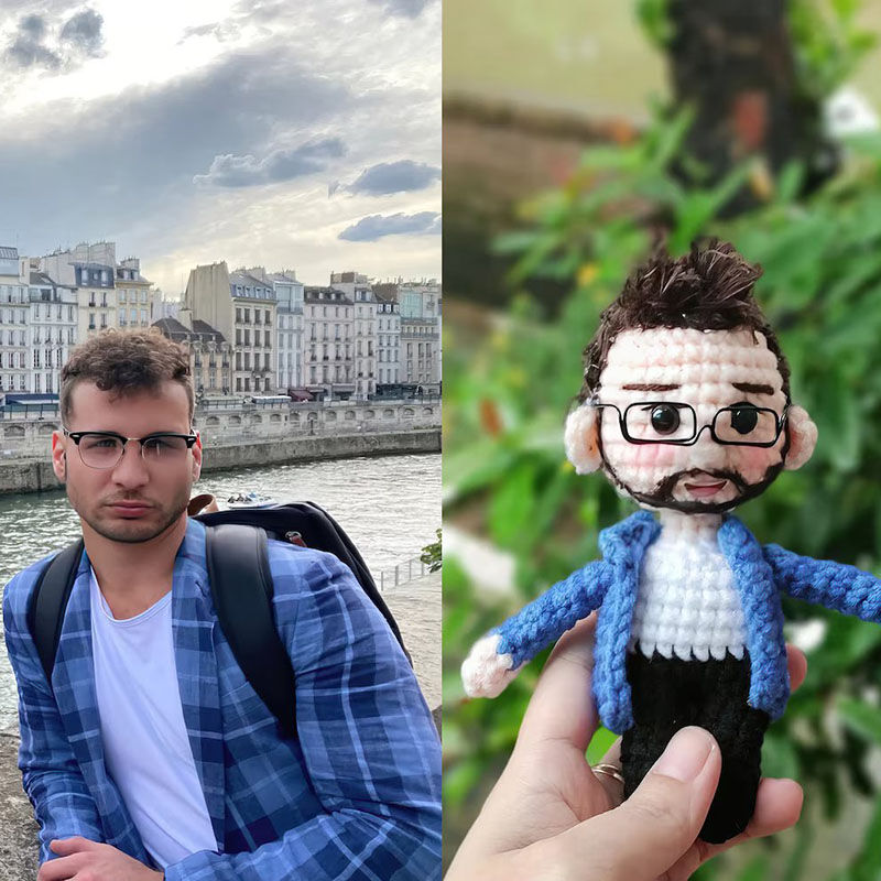 Personalized Handmade Full Body Woolen Doll For Men