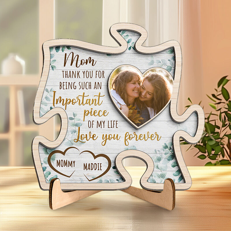Personalized Photo Frame Thank You For Being Such An Important Piece Of My Life Unique Mother's Day Gift