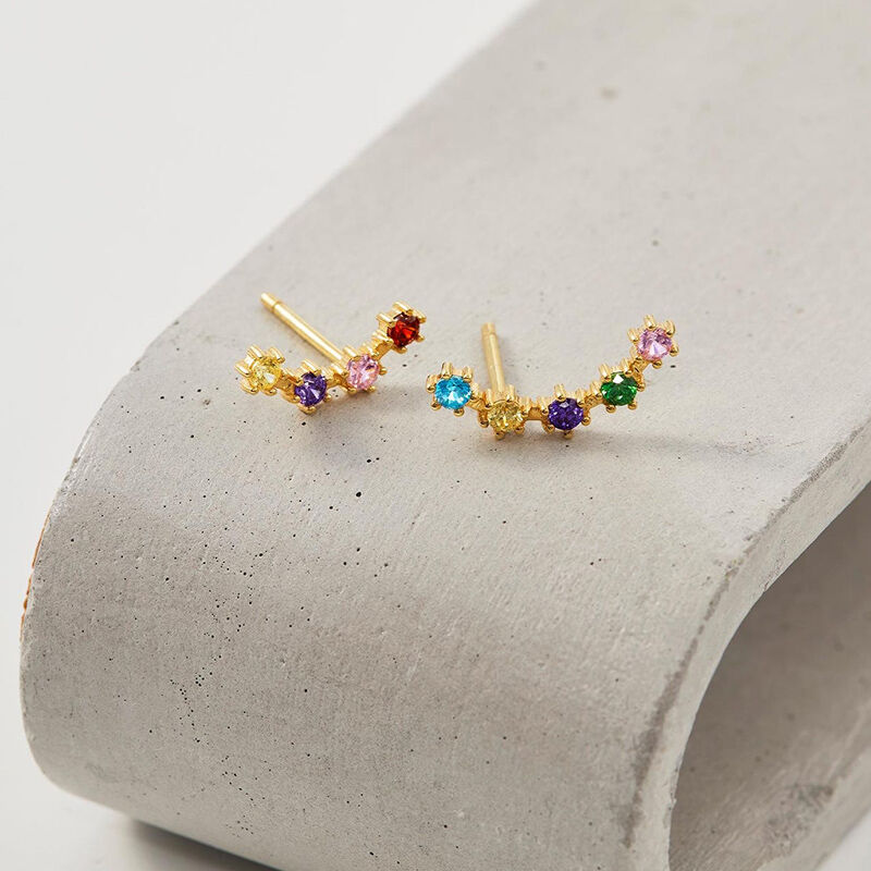 Personalised Birthstone Earrings Beautiful Gift for Mother's Day