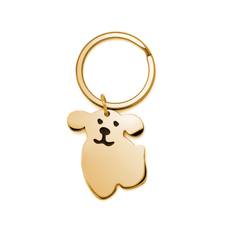 Personalized Lettering Puppy Keychain Gift