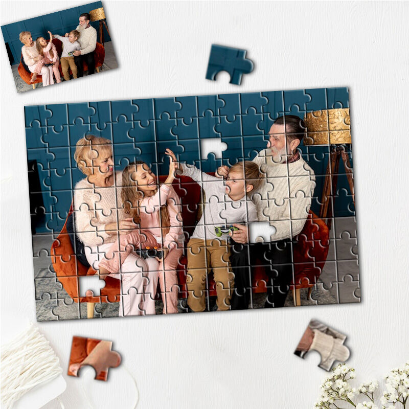 Personalized Photo Puzzle Wonderful Gift for Grandparents