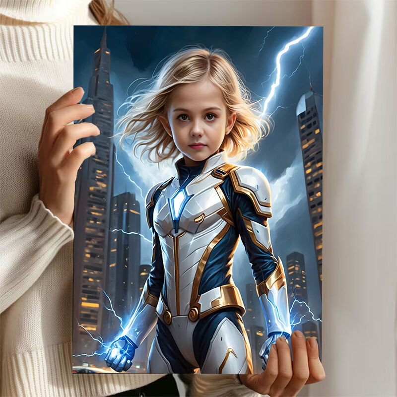 Personalized Magic Portraits with Custom Face Swap Stylish Gift for Kids